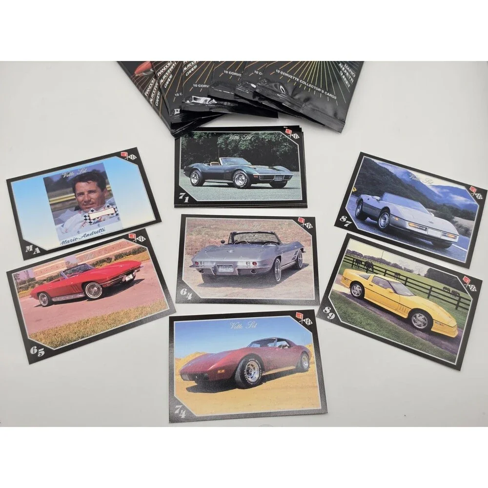 1991 Vette Set Inaugural Edition Trading Card Pack 5 Unopened 1 Opened